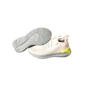 PUMA Womens Softride Symmetry Fuzion Running Shoes Sneaker White/Fizzy Apple 8.5